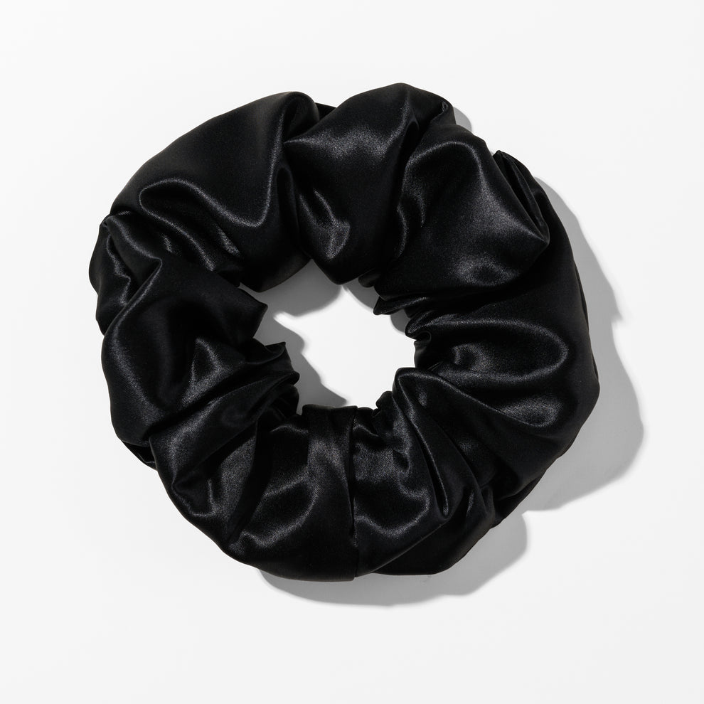 Black Silk Scrunchie
